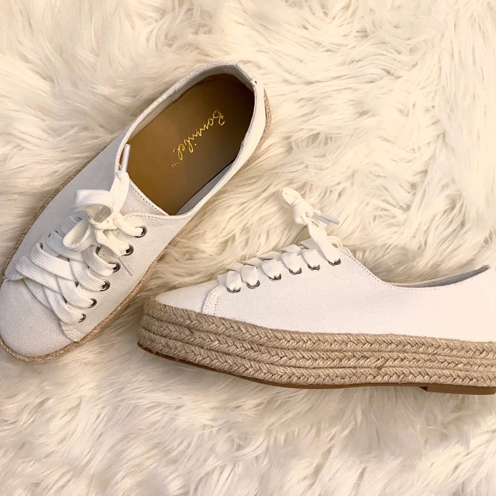 White Platform Espadrille Sneaker